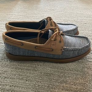NEVER WORN Sperry Original Fleck Canvas 2-Eye Boat Shoes 6.5M